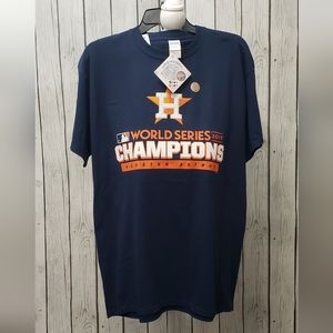 NWT* Gildan Houston Astros 2017 World Series ChampionsT-Shirt, Size L